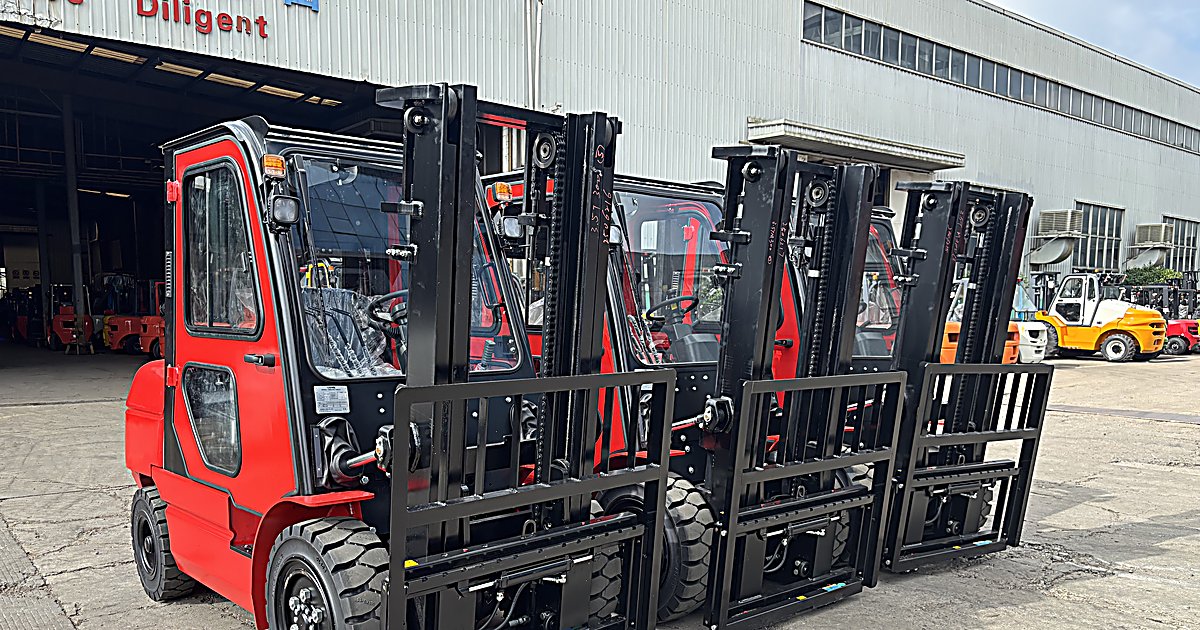 Forklifts ready for shipment