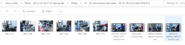 Product photos and video report