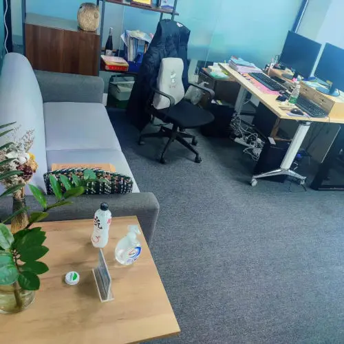 Josip's desk with documents
