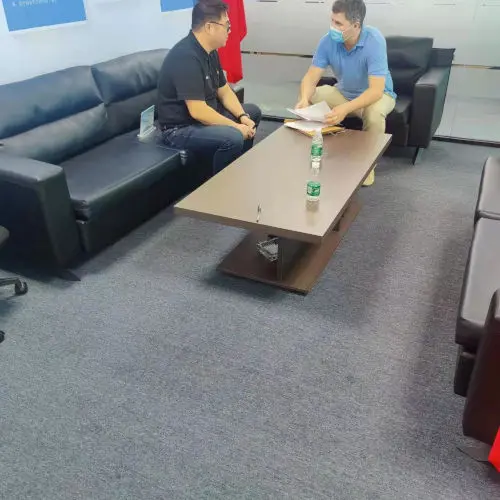 Meeting with clients in the conference room