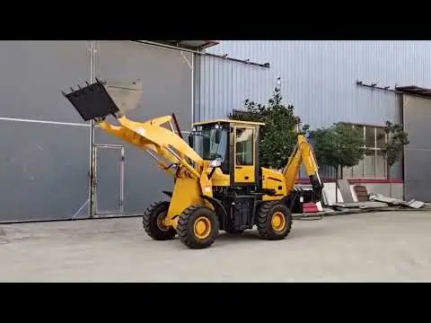 Excavator testing in China before shipping
