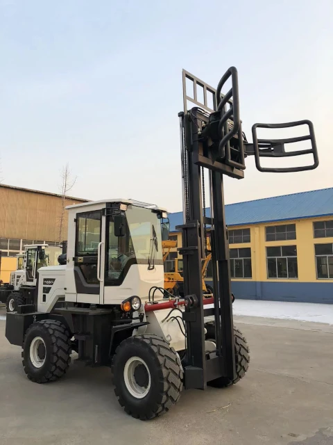 Forklift with additional attachments